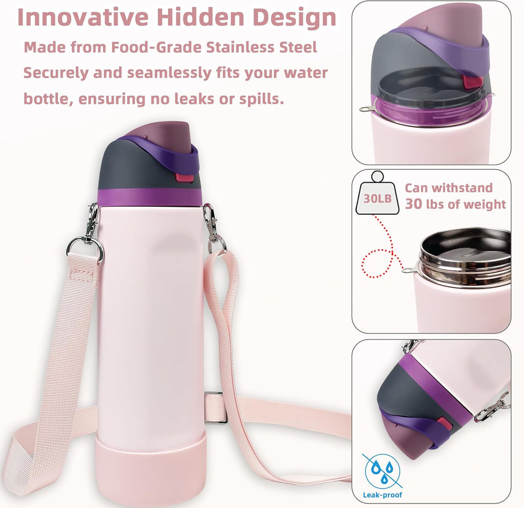 Owala Silicone Boot Set - Non-Slip Sleeve, Shoulder Strap & Handle Strap for 24 oz, 32 oz, 40 oz Bottles | Candy Coated
