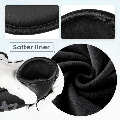 Craftsman Golf Black Leather Iron Headcover Covers Set 10pcs 4 5 6 7 8 9 P S L G with Embossed Gray No. on Both Sides Gift for Men and Women