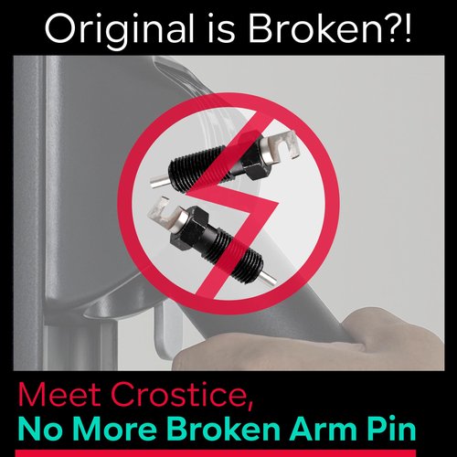 Crostice Arm Plunger Pin Compatible with Tonal Home Gym Machine, Robust Upgraded Locking Pin Assembly Replacement Kit for Repairing Broken Arm Stuck Issues, Backup Plungers Accessories, Set of 2