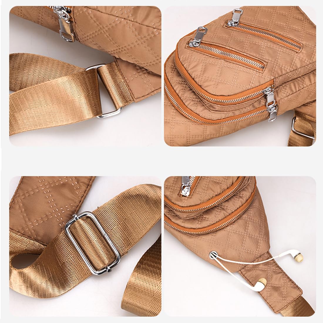 Skiennix Crossbody Sling Backpack - Versatile Daypack for Travel, Sports & Hiking - Unisex Design