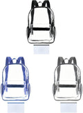 Clear Backpack by [Brand Name] - Transparent Design for Travel, Sports & School | Stadium Approved