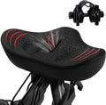 Skiennix Oversize Bike Seat - Extra Wide Noseless Cushion for Ultimate Comfort | Waterproof Memory Foam Fit for Peloton, Exercise & City Bikes