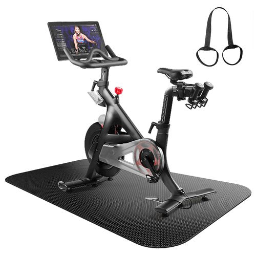 Treadmill Mat,Bike Mat,Stationary Bike Mat,Foldable Treadmill Mat for Hardwood Floors and Carpet.for Exercise Bike,Exercise Equipment Indoor Cycles,Rowing Elliptical (29.5" X 70.8")