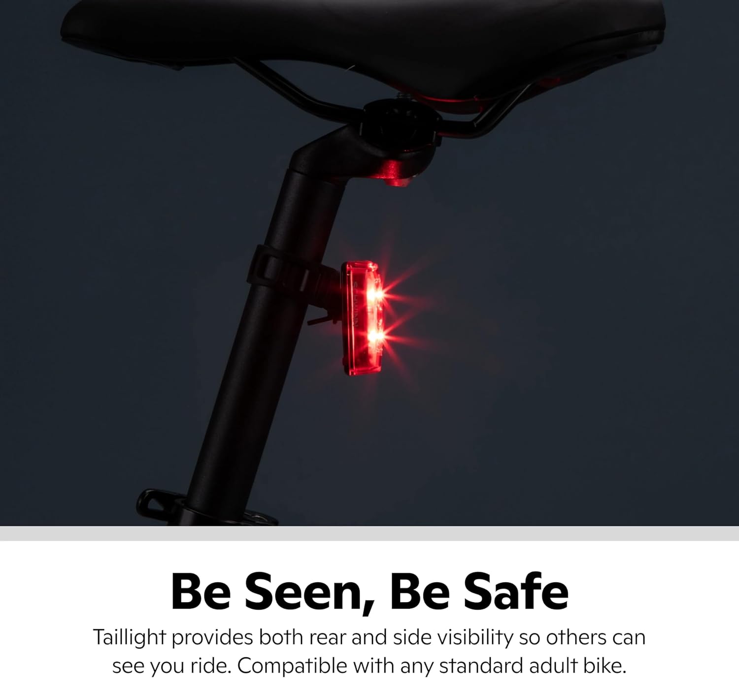 Schwinn USB Rechargeable Taillight - 25-80 Lumen Daytime Running Light with Multiple Modes | Easy Install