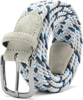 Fabio Valenti Men's Stretch Belt - Woven Braided Design for Golf, Casual Pants & Jeans - 1 3/8" Wide
