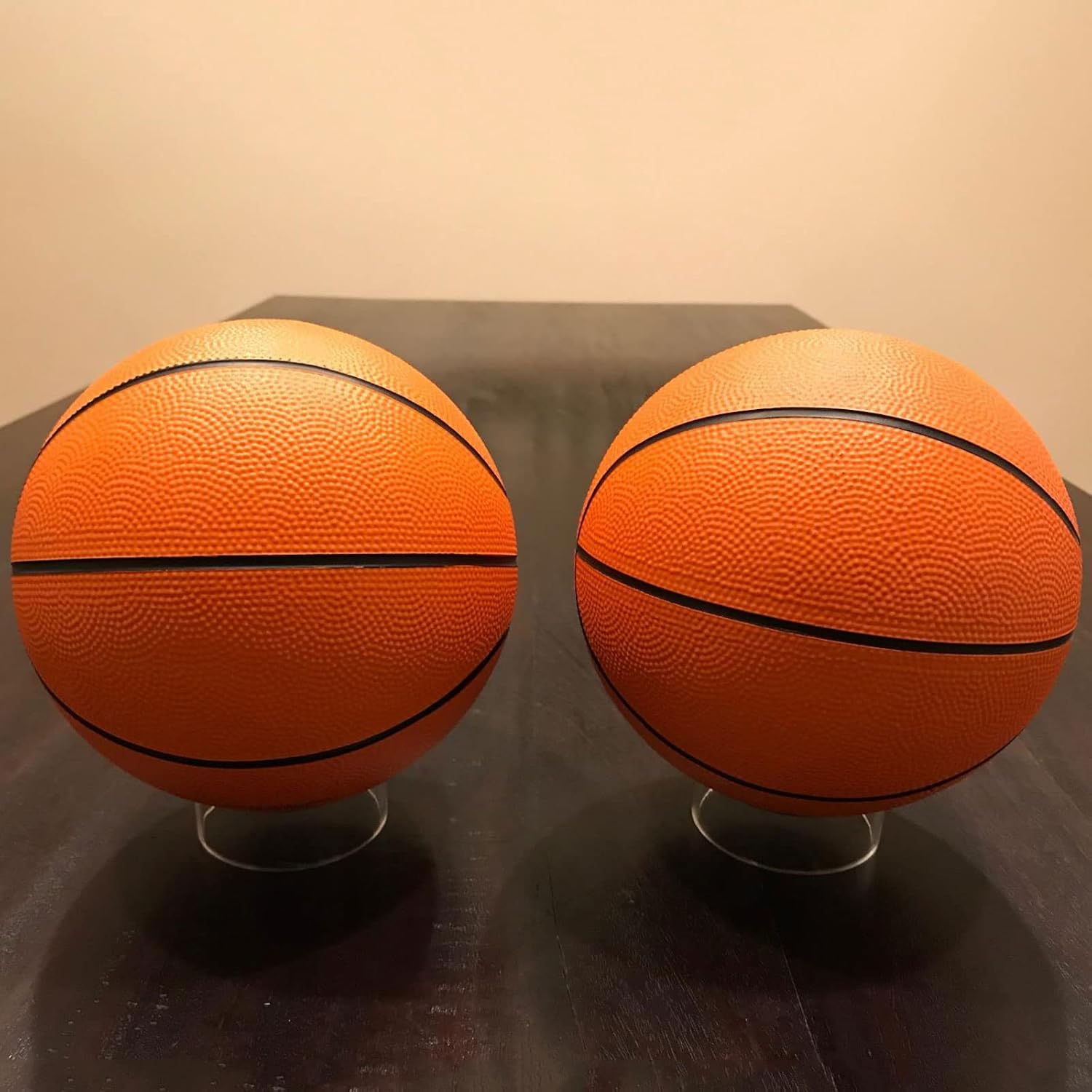 Transparent Acrylic Display Stand Clear Holder Plastic Round Display Stands for Golf Ball Baseball Softball Tennis Football Ball Storage Holder Rack Memorabilia Display and Storage