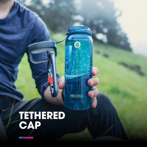 HydraPak Recon Clip & Carry Water Bottle - Eco-Friendly, BPA-Free, Wide Mouth (24oz or 32oz)
