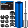 Pawfly Bike Fork Star Nut Installation Tool, Bicycle Fork Star Nut Setting Tool for 1-1/8" Threadless Fork Tubes, Star Nut Setting Installer with 1-1/8" Star Nuts Headset Spacers & Spare Special Screw