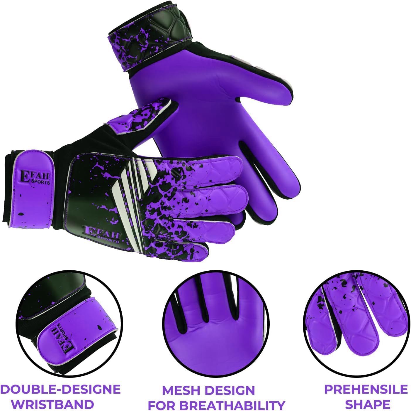 Skiennix Soccer Goalkeeper Gloves - Strong Grip for Kids & Youth Football | Durable & Comfortable