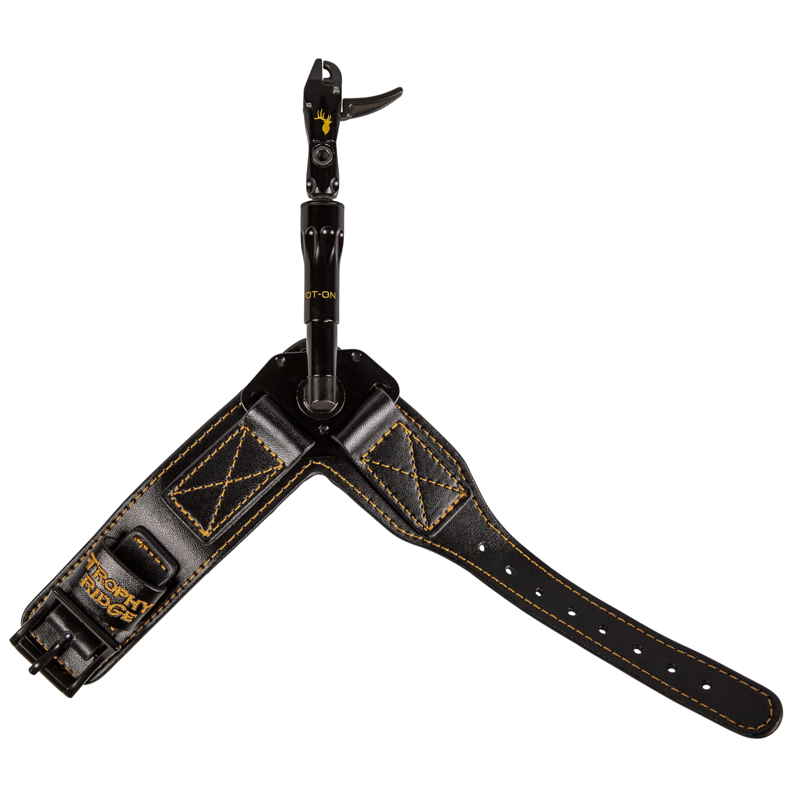 Trophy Ridge Spot-On Archery Release - 360° Rotating Head, Torque-Free Precision, 360° Swiveling Arm, Adjustable Length, Trigger Travel Tuning, Premium Leather Buckle Strap