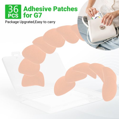 G7 Over Patches Waterproof - 36 Pack Adhesive Patches for G7＆Stelo- Sensor Cover for Continuous Glucose Monitor,Without Hole On the Center-HECHUAN