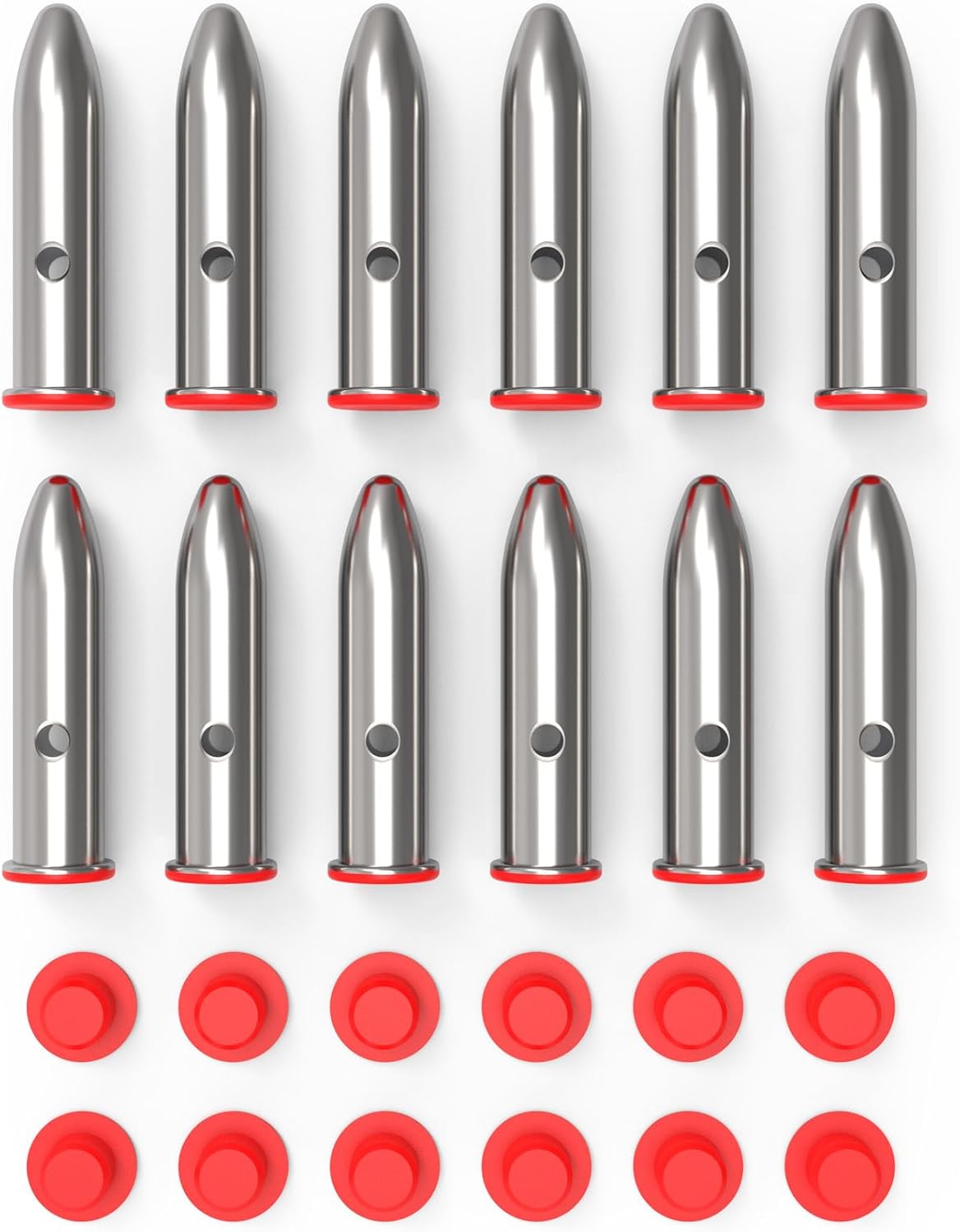 Snap Caps | Reusable Training Dummy Rounds for Safe Dry Fire Practice - Realistic Weight