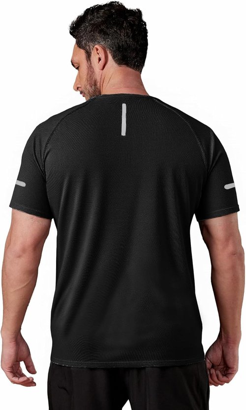 Little Beauty Men's Workout Shirts - 3 Pack Fast-Dry Athletic T-Shirts | Moisture-Wicking Short Sleeve