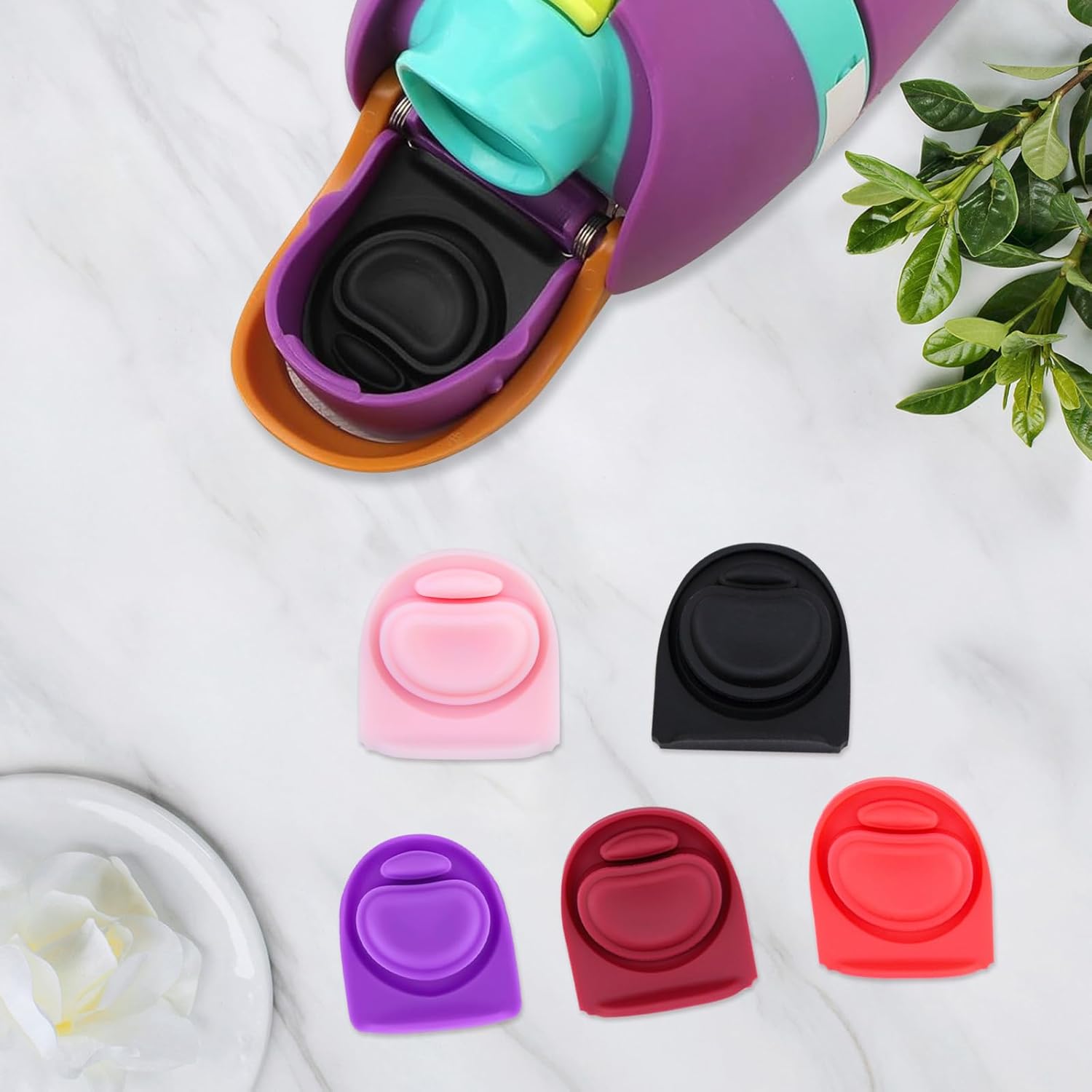 Owala | 5-Pack Replacement Rubber Stopper Seals - Silicone Lid Caps for 16oz to 40oz Water Bottles
