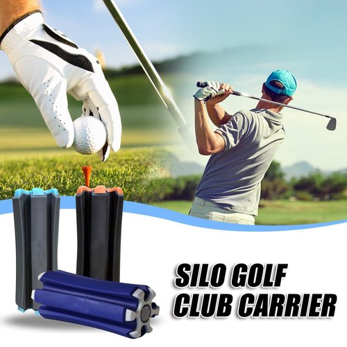 Golf Club Fixer 6 Club Capacity Compact Portable Golf Club Organizer with Padded Handle Durable Construction for Travel Storage Stabilizer in Golf Bags Perfect for Golfers on The Go Blue