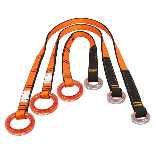 Notch 24" Friction Saver with Large and Small Aluminum Wear Safe Rings, Fray Resistant Custom Nylon Webbing, 23kN Product Rating, Meets ANSI Z133 and CE Certified (NAFS-W2)