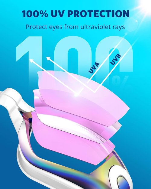 Aegend Swim Goggles - No Leak Design for Full Protection | Adult & Youth Sizes Available