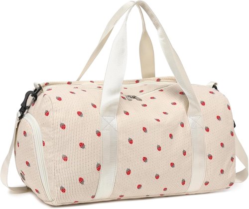 BLUBOON Duffle Bag - Cute Girls' Gym Bag with Shoe Compartment & Waterproof Wet Separation - Ideal for Travel