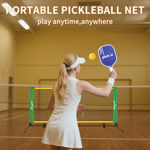 FITYCSW 6FT Small Mini Pickleball Net Portable Outdoor Driveway Net，Pickleball Dink Net for Training for Indoor and Outdoor (No Racket)