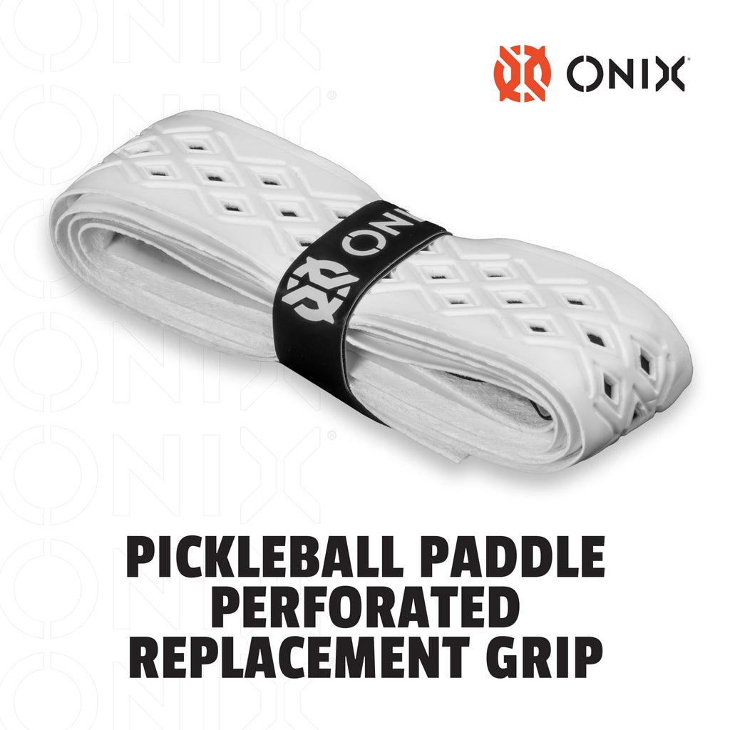 ONIX Pickleball Pro Team Perforated Replacement Grip — Black/Orange for Superior Comfort, Enhanced Control, and Long-Lasting Performance During Play