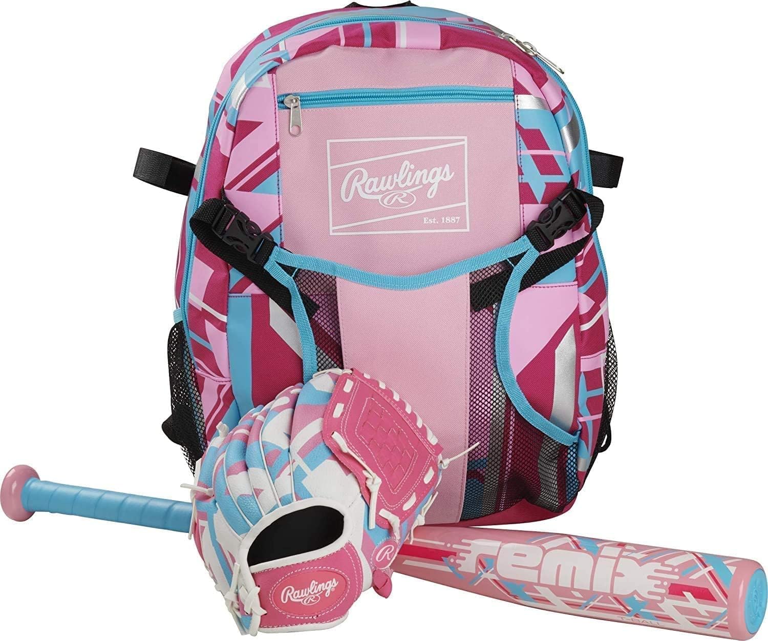 Rawlings Remix T-Ball Bat - Lightweight -12 Drop | 2 1/4" Aluminum Barrel | Perfect for USA Baseball & Softball