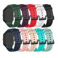 E ECSEM 10PACK Bands Compatible with Amazfit Active 2/Active/GTR Mini/GTS/Bip 3 Replacement Straps 20MM Classic Soft Silicone Flexible Lightweight Breathable Wristbands
