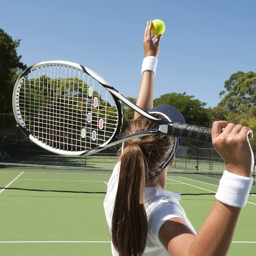 YIWENG Vibration Dampener, Pack of 7 Tennis Vibration Dampener Shock Absorber for Tennis Racket