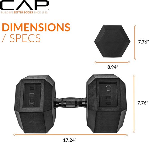 CAP Barbell Coated Dumbbell Weights - Versatile Options in Pairs & Sets for Home Workouts