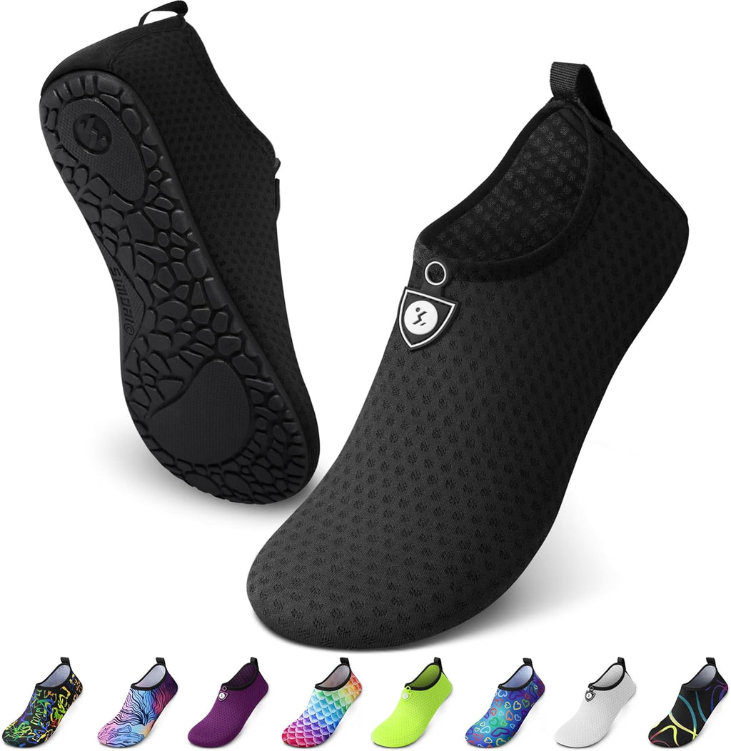 SIMARI Water Shoes - Breathable Quick-Dry Aqua Socks for Beach & Pool | Adult & Youth Sizes