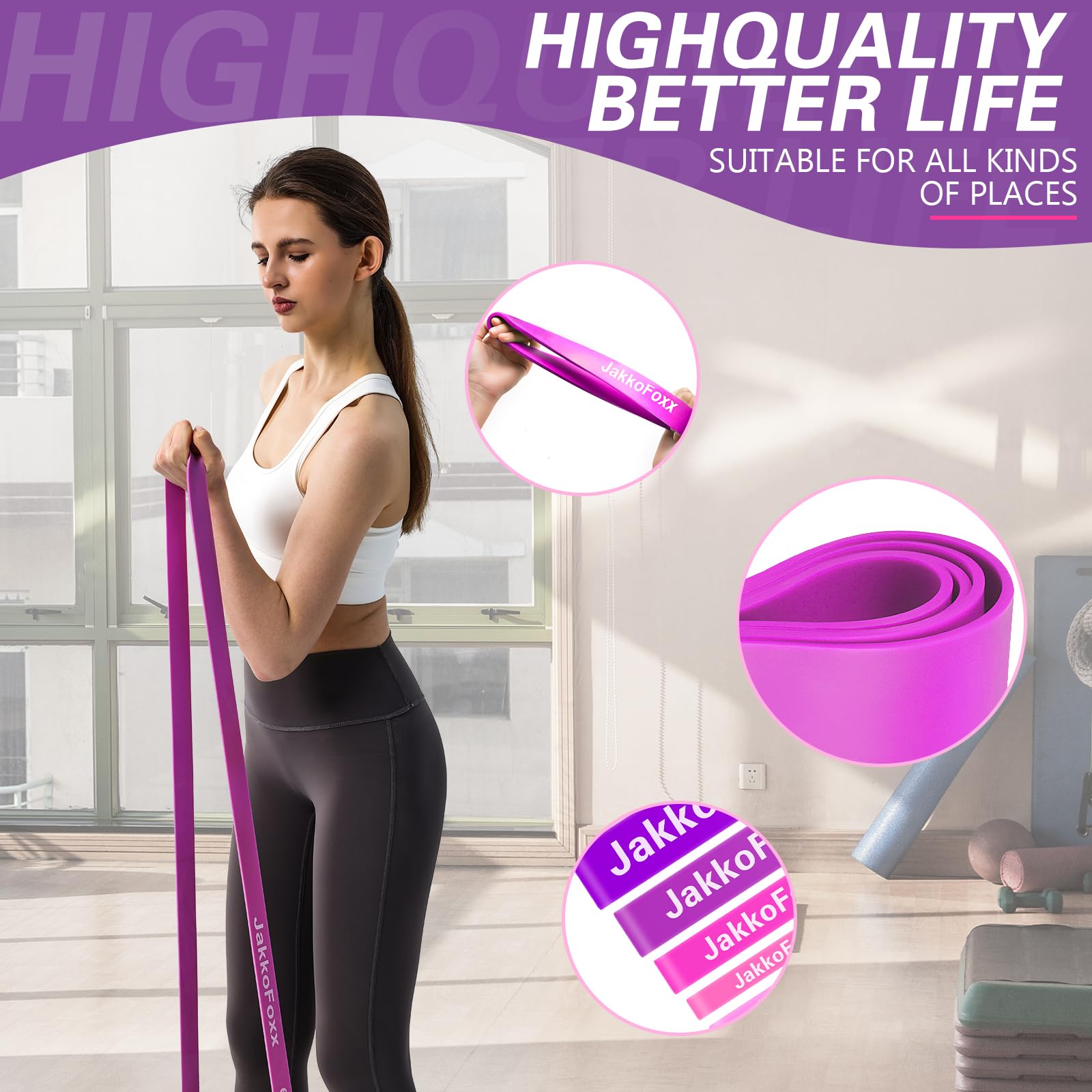 Pull Up Bands,Resistance Band,Stretching Assist Band, Portable Exercise, Muscle Training, Physical Therapy, Exercise Workout Bands for Working Out