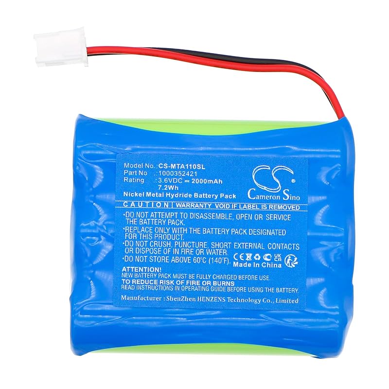 Replacement 2000mAh Battery for Matrix Fitness AR11 Rower – 3.6V, 7.2Wh