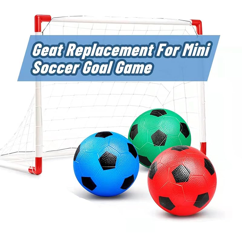 5-Inch Foam Mini Soccer Ball, No-Inflation Indoor Ball - Multicolor