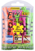 Champ 86511 Zarma Flytee My Hite 2-3/4" 30 Count Citrus Mix with Black Stripes Golf Tees