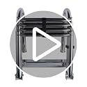 Heavy Duty Folding Boat Ladder Stainless Steel 4 Steps for Pontoon & Marine Use