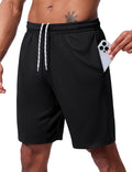 Skiennix Men's Athletic Shorts - Quick Dry Mesh Basketball Design | 9-Inch Inseam, Lightweight Gym Wear