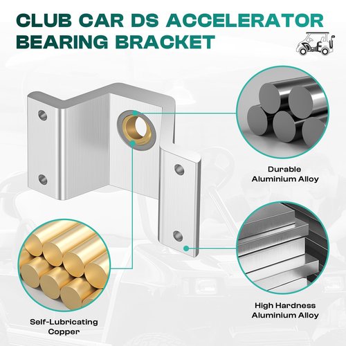 DRIVE UP Golf Cart Accelerator Bearing Brackets for Club Car DS 1981-2011 Golf Carts, Club Car DS Accelerator Rod Bracket OEM 1011694