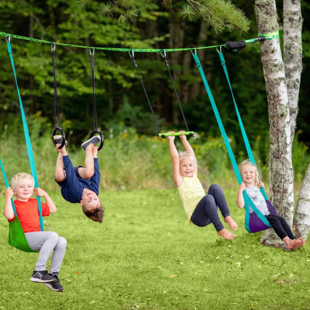 Slackers Tree Swing Kit - Transform Your Backyard with a Fun Tree Swing - Ideal for Ages 3+