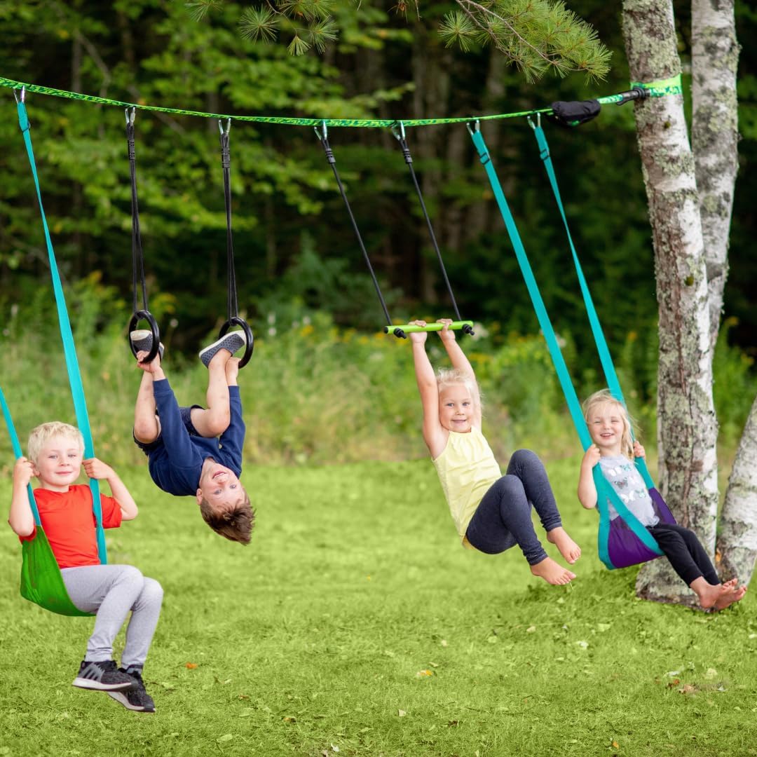 Slackers Tree Swing Kit - Transform Your Backyard with a Fun Tree Swing - Ideal for Ages 3+