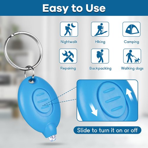 28 Pcs LED Keychain Flashlight Mini Keychain Light Ultra Bright Tiny Flashlight Small Portable Light Battery Powered with Key Ring for Outdoor Activities And Emergency Lightning, 7 Colors of Shells