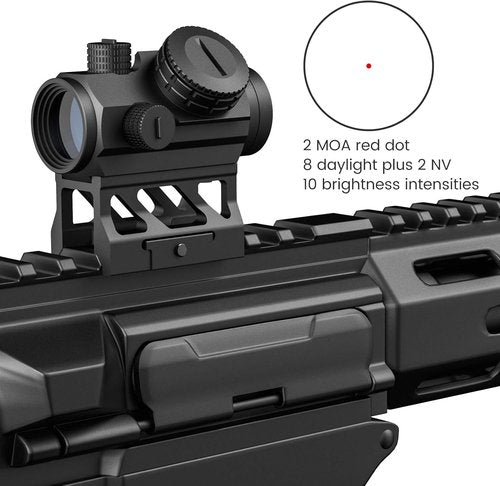 Feyachi 2MOA Red Dot Sight - Compact 1x20mm Optics with Motion Awake & Absolute Co-Witness Mount