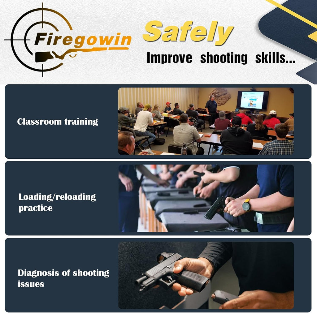 Pro Dummy Rounds - Reusable 9mm & 12GA Training Caps for Safe Dry Fire Practice | Durable Design, Multiple Colors