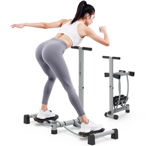 Leikefitness Leg Machine Slim Body Female Pelvic Floor Muscle Fitness Equipment Muscle Repair Strengthening Training for Home (Silver-Foldable)