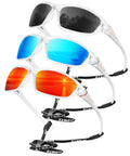 KALIYADI 3 Pack Polarized Sunglasses-Men Sports Sun-glasses: Mens Sunglasses UV Protection for Fishing Driving Cycling