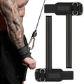 MANUEKLEAR Non-Slip Wrist Straps for Weightlifting Deadlifting, Gym Lifting Straps with D Rings for Cable Machine Workout, 10mm Neoprene Padded Weight lifting Wrist Wraps for Men Women (Black, M (6.3-7.5inch))