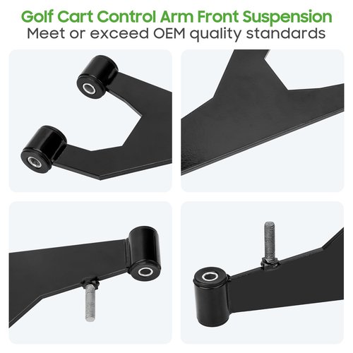 10L0L Golf Cart Delta A-Plate Sub Assembly and Screws Nuts Fits Club Car DS Gas & Electric Carts 1993-Up A-arm Control Arm Front Suspension and Bushing Kit 1016353 1016387 0002402 0008754 Pack of 2