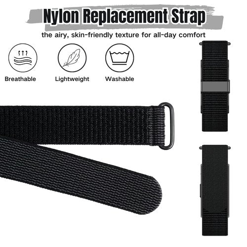 CKONXE 2Pack Bicep Bands Compatible with Hume Band, Nylon Loop Replacement Strap, Soft Breathable Adjustable Sport Wrist/Arm/Ankle Band for Fitness Tracker & Activity Monitor