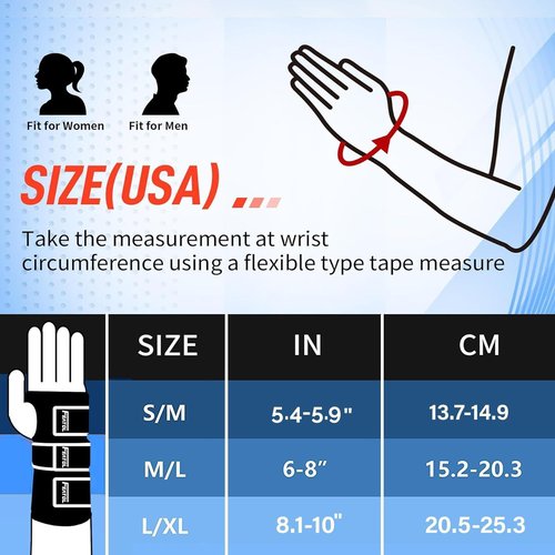 FEATOL Wrist Brace - Carpal Tunnel Night Support Splint for Pain Relief | Medium/Large Right Hand