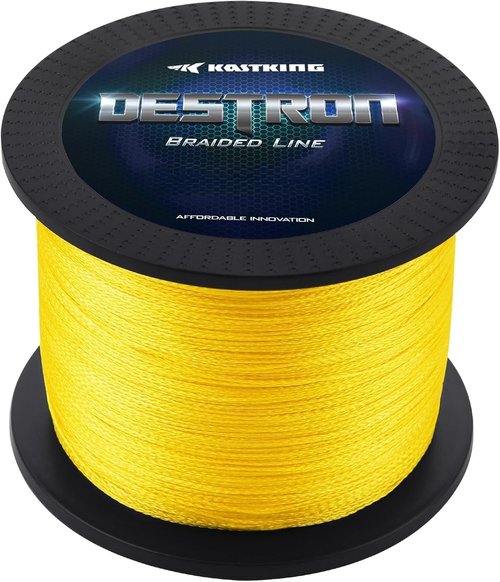 KastKing Destron Braided Fishing Line - Ultra-Thin, Abrasion Resistant, Zero Stretch & Memory, 75% Thinner Than Mono