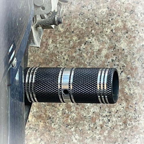 WADEKING WHW Wheelie No Thread Pegs Aluminum Alloy 105mm Suitable for 14mm and12mm、3/8 Inch E/Bike Axles (Black)