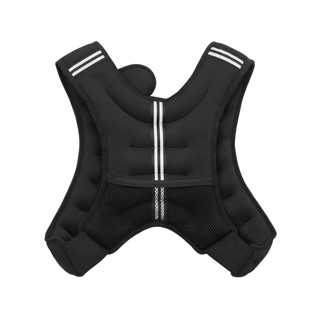 VIVITORY Weighted Vest Workout Equipment, 11lbs/18lbs Body Weight Vest for Men, Women, Strength Training, Running, Fitness, Muscle Building, Weight Loss, Weight lifting (18 lbs, Black)